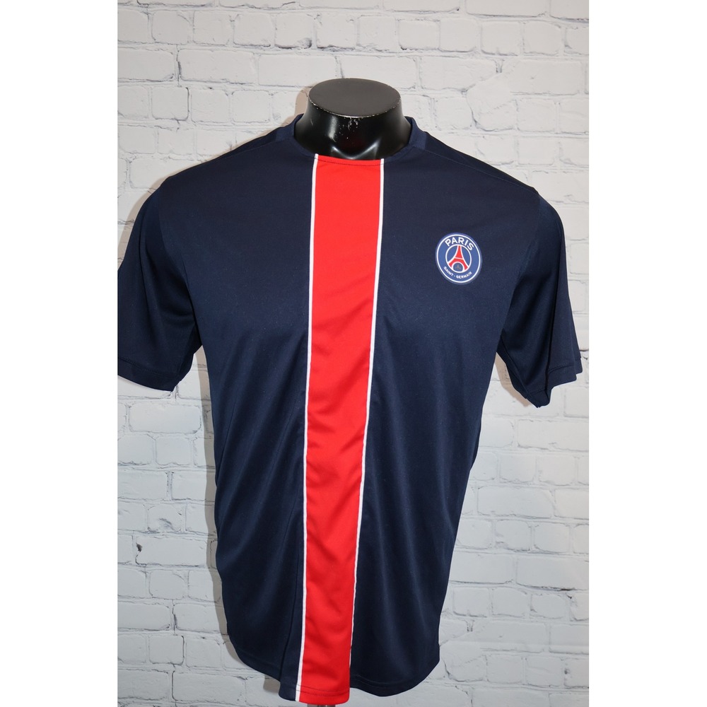 Paris Saint-Germain Soccer Jersey Mens 2XL Navy Red White Stripe PSG Shirt **